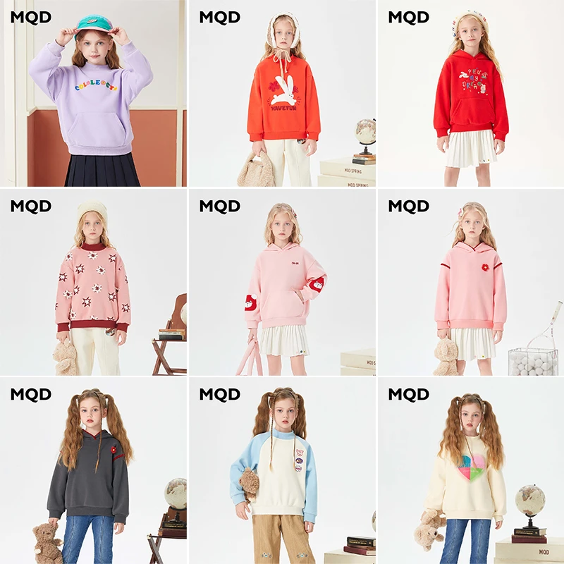 24【MQD】99女童加绒卫衣 先选尺码再拍颜色