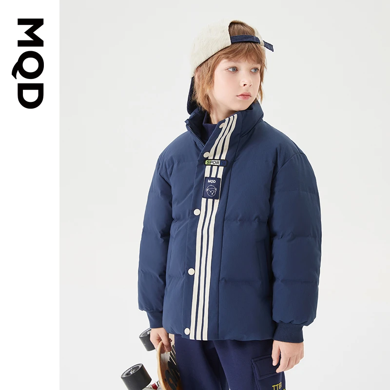 MQD童装儿童冬季新款立领羽绒服宝宝时尚保暖户外防寒9634W13B5