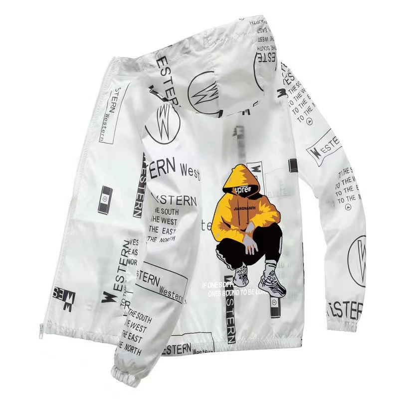 冰丝防晒衣速干男士轻薄款透气防紫外线青年学生外套男夏季防晒服