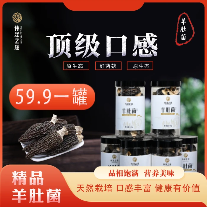 羊肚菌干货40g 源头厂家 超值一罐装 甄选头茬山货产地