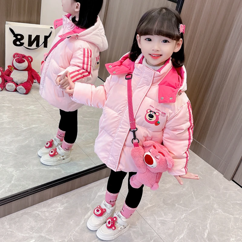 女童棉服秋冬款2023新款洋气宝宝加绒棉袄衣冬装加厚外套冬季儿童