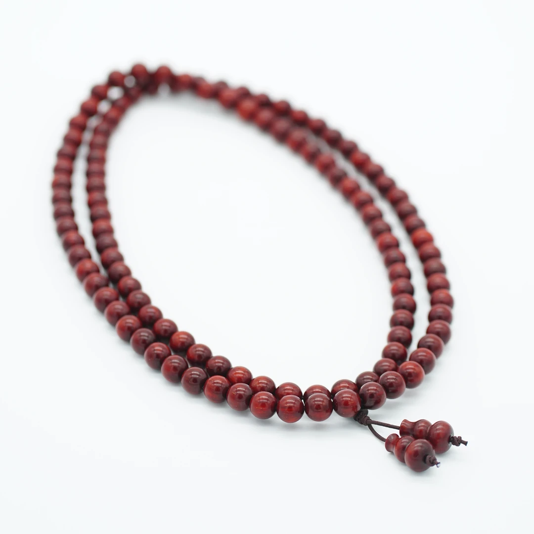 【新开泥料】印度小叶紫檀0.8cm*108颗 念珠【GP0102】