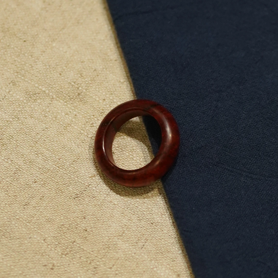 印度小叶紫檀 内径1.8cm 指环 【X202428】大师姐同款