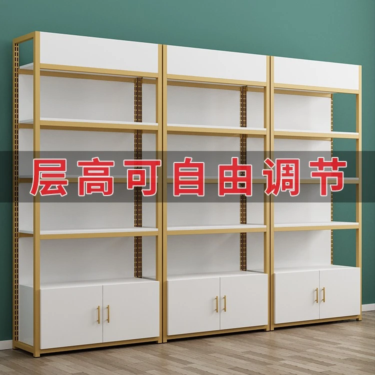 化妆品展示柜美容院产品展柜子置物架多层理发店货架展示柜可定制