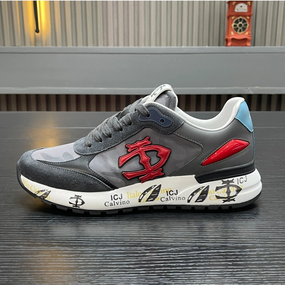 【8ZZ8名品】意卡维诺ItaloCalvino高端欧货男士时尚百搭真皮休闲鞋