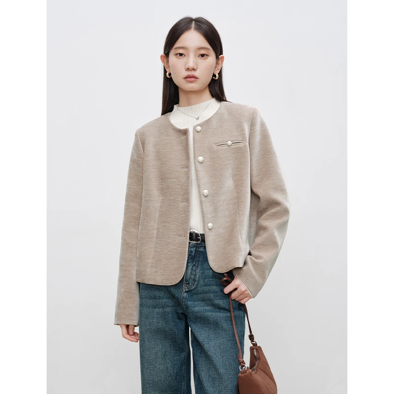 自巧小个子女装穿搭雪尼尔小香风高级感气质百搭上衣 24ZQ94200