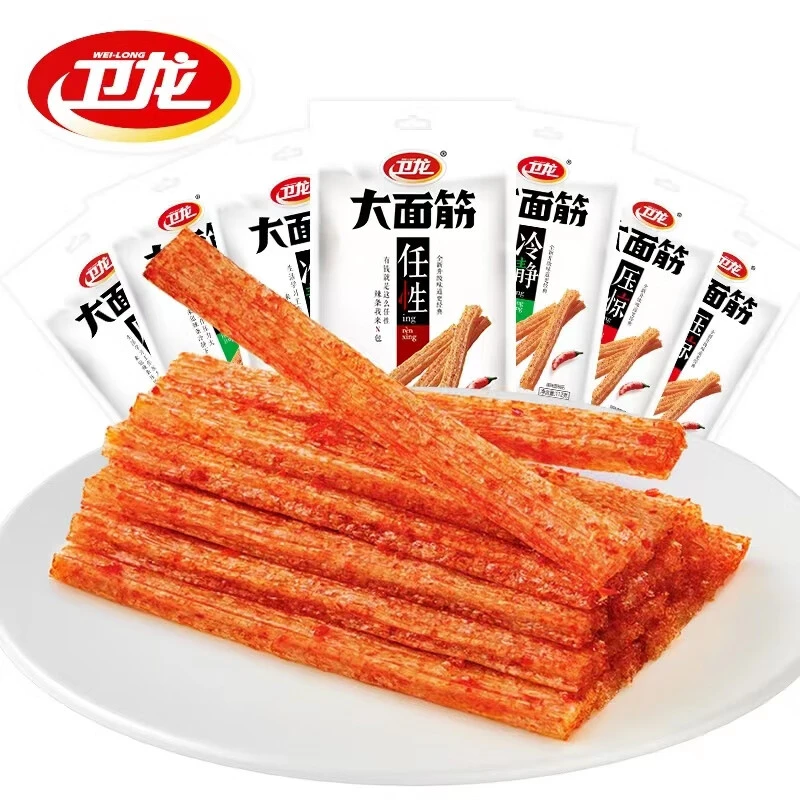 卫龙辣条大面筋65g休闲网红小吃儿时麻辣办公室零食