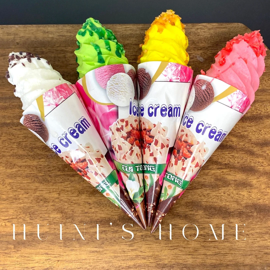 ins创意冰箱贴3D立体磁吸甜筒吸铁石磁力装饰