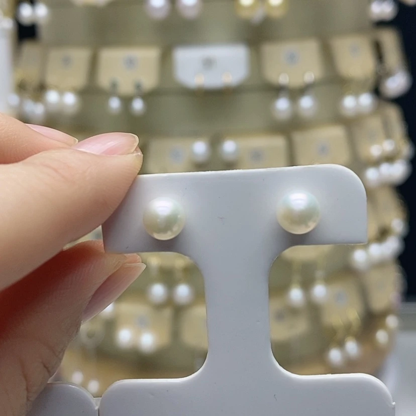 【闪购商品】淡水珍珠耳饰银S925镶嵌