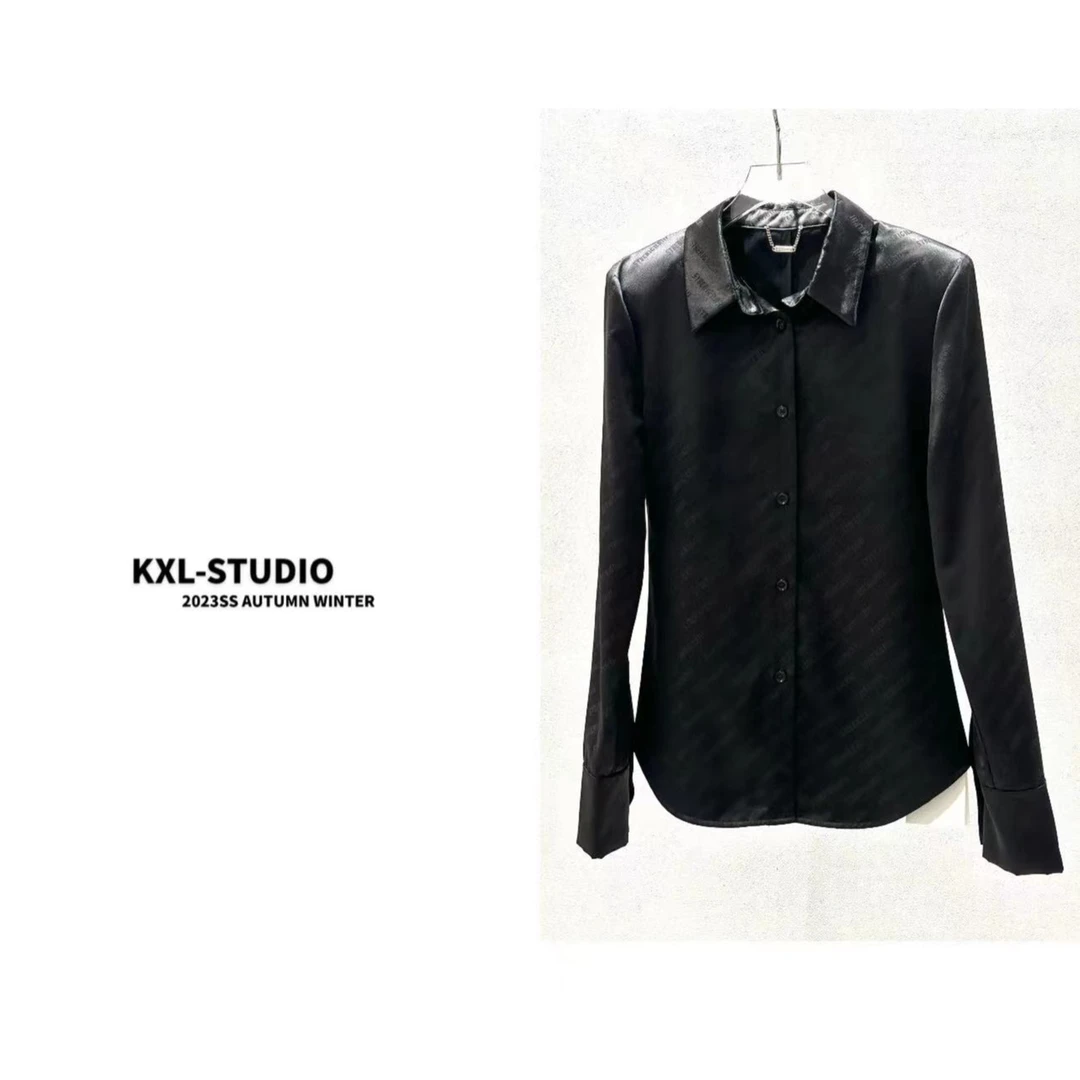 KXL-STUDIO重磅定制字母衬衣8366