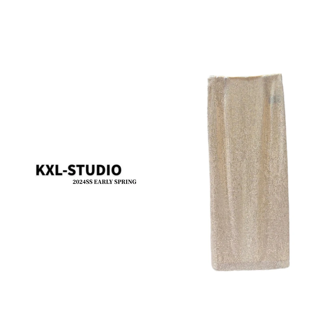 KXL-STUDIO【KELE精选】“波光粼粼”高定格调亮片半裙11095