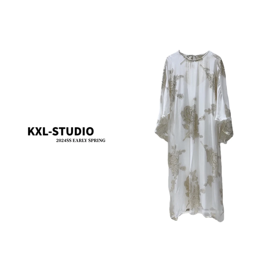 KXL-STUDIO【KELE专属】“东方浪漫”复古梦境连衣裙13036