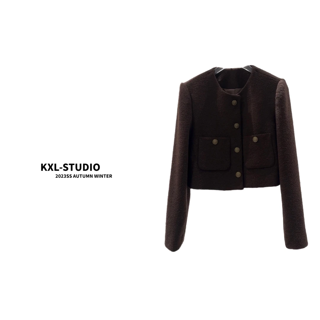 KXL-STUDIO“小香”秋冬必囤美拉德小香外套62546