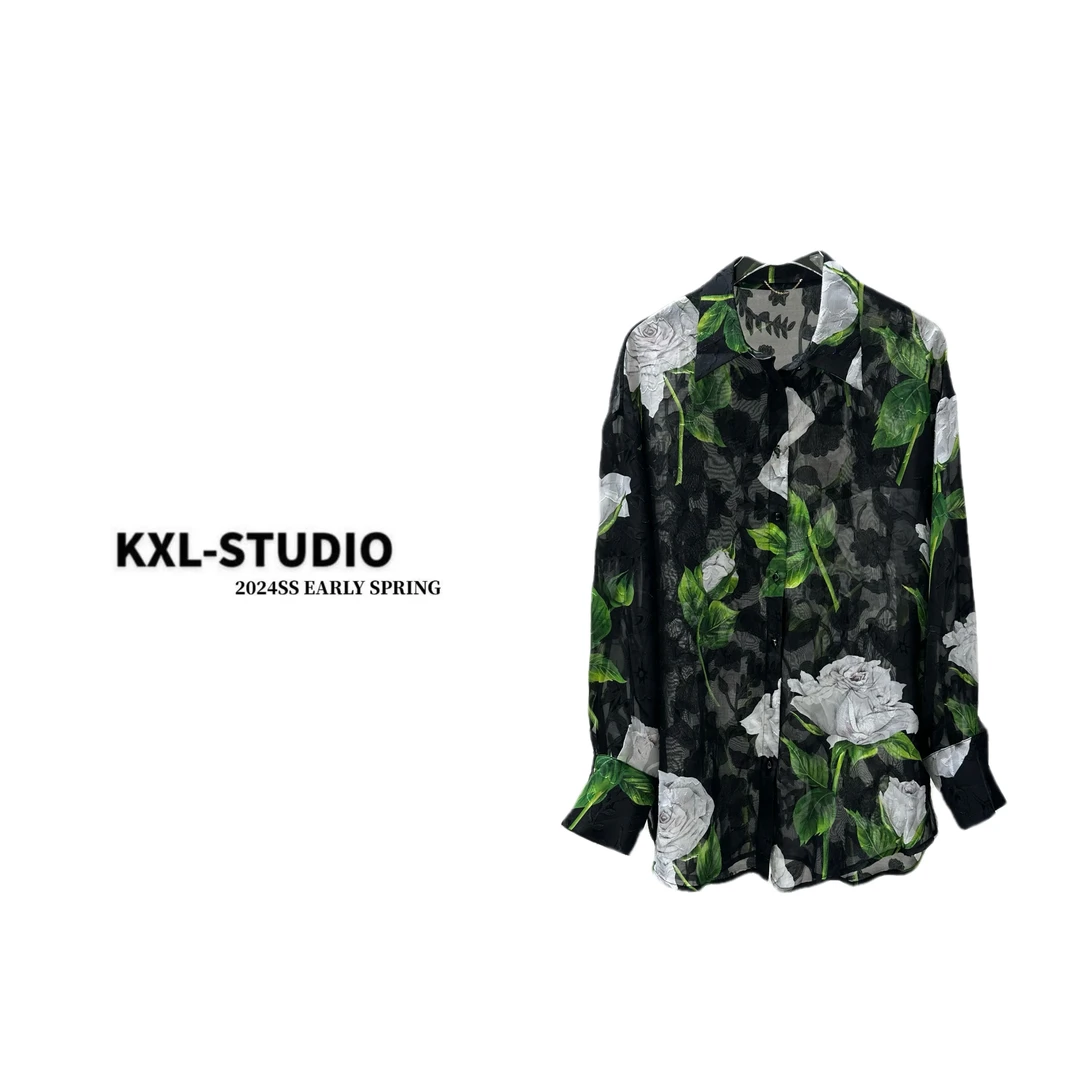 KXL-STUDIO【KELE精选】“貂蝉·玫瑰” 衬衫3196