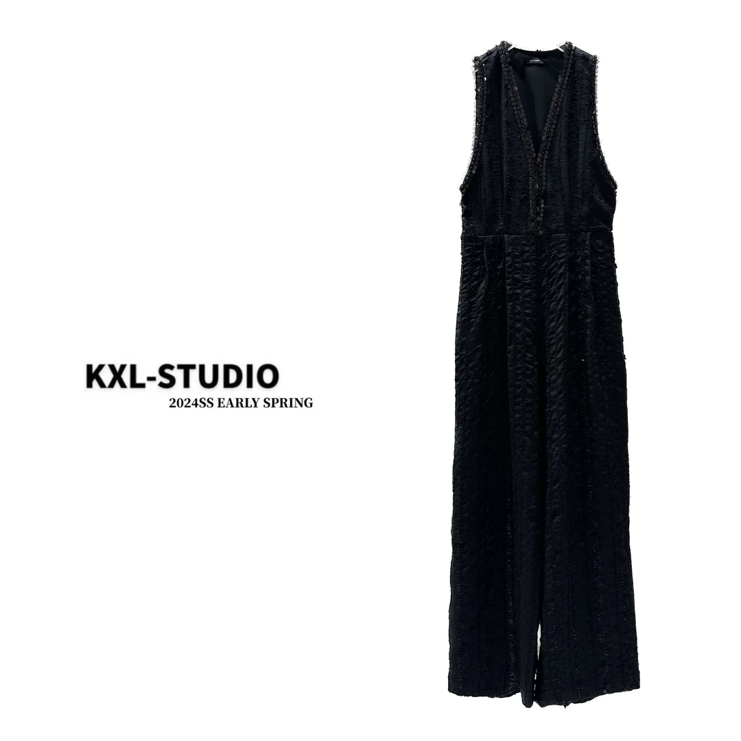 KXL-STUDIO【镇柜之宝】高端V领连体裤8819