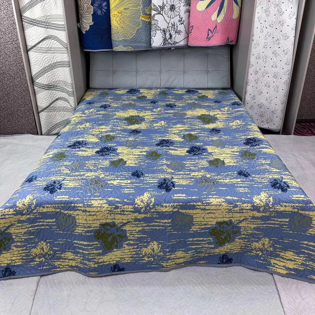 秋风床盖双面学生加厚榻榻米夹棉水晶绒绗缝奶绒