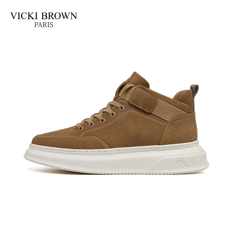 VICKI BROWN官方正品男鞋秋冬新款潮流百搭男士高帮鞋防滑休闲鞋