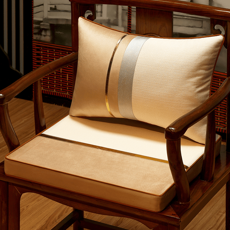 【佐菲儿】中式椅垫坐垫靠背垫一体红木沙发垫茶椅圈椅太师椅座垫