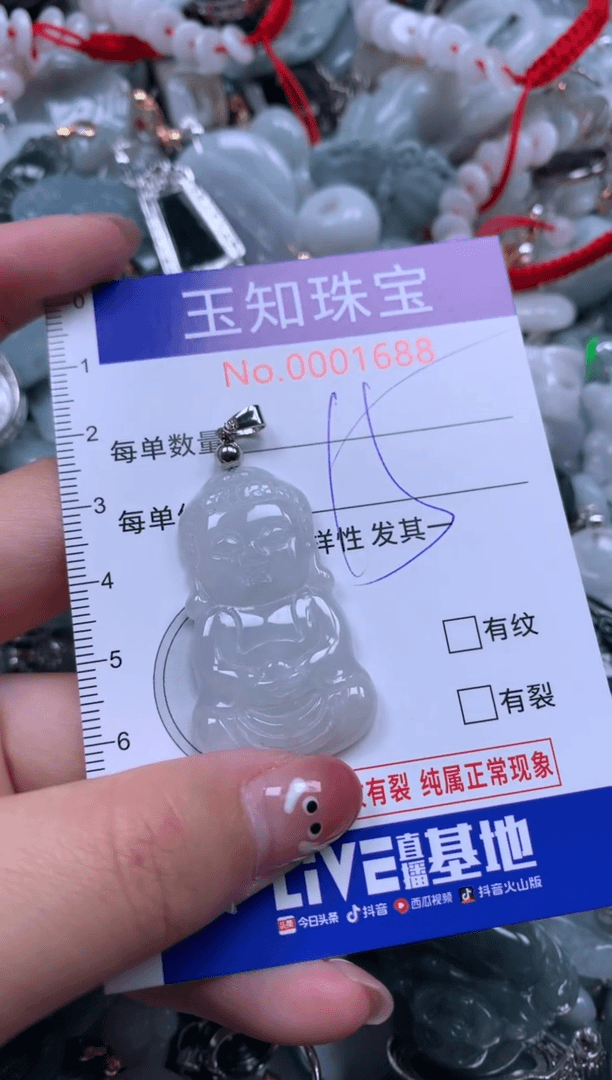 【闪购商品】翡翠颈饰未镶嵌1688配绳子