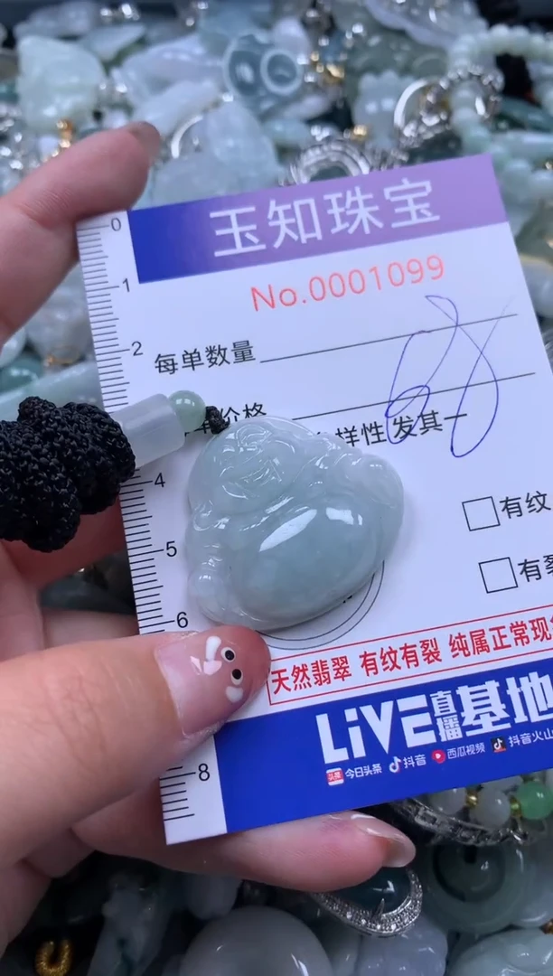 【闪购商品】翡翠颈饰未镶嵌配绳子1099
