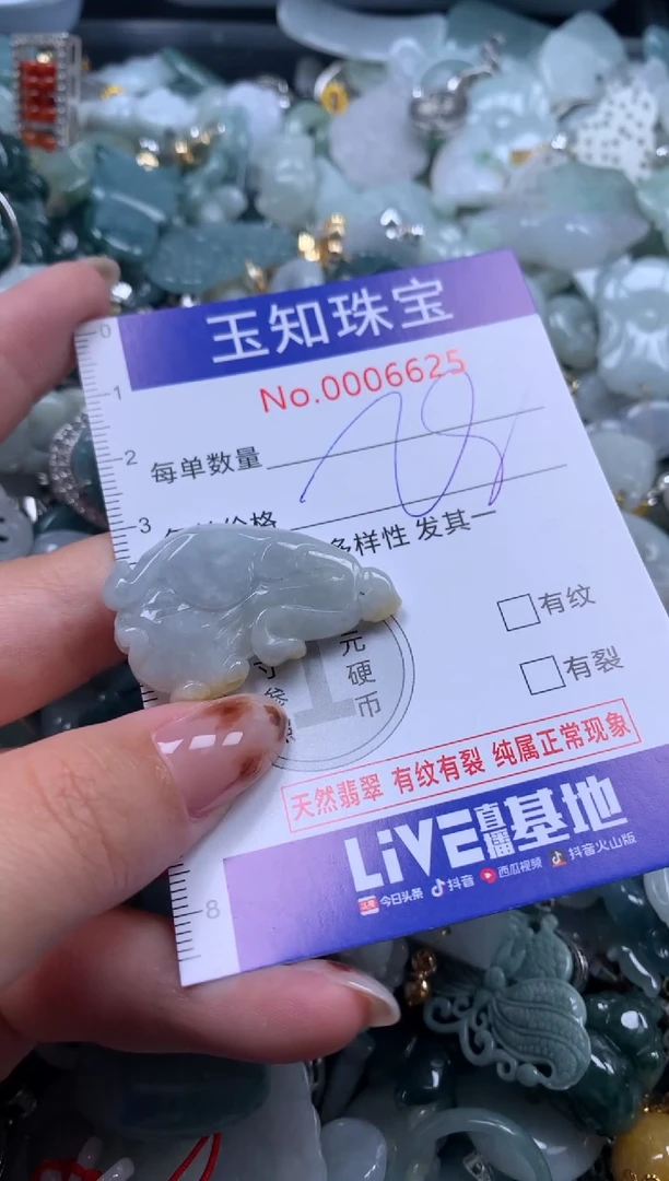 【闪购商品】翡翠颈饰未镶嵌配绳子6625
