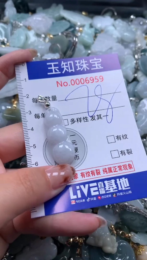 【闪购商品】翡翠颈饰未镶嵌配绳子6959