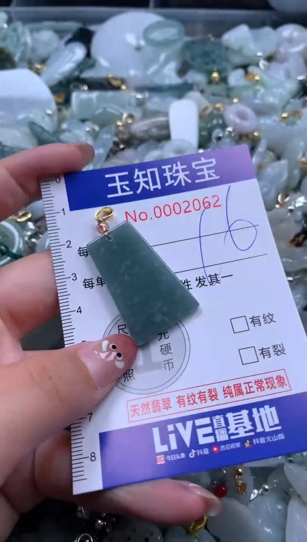 【闪购商品】翡翠颈饰未镶嵌配绳子2062