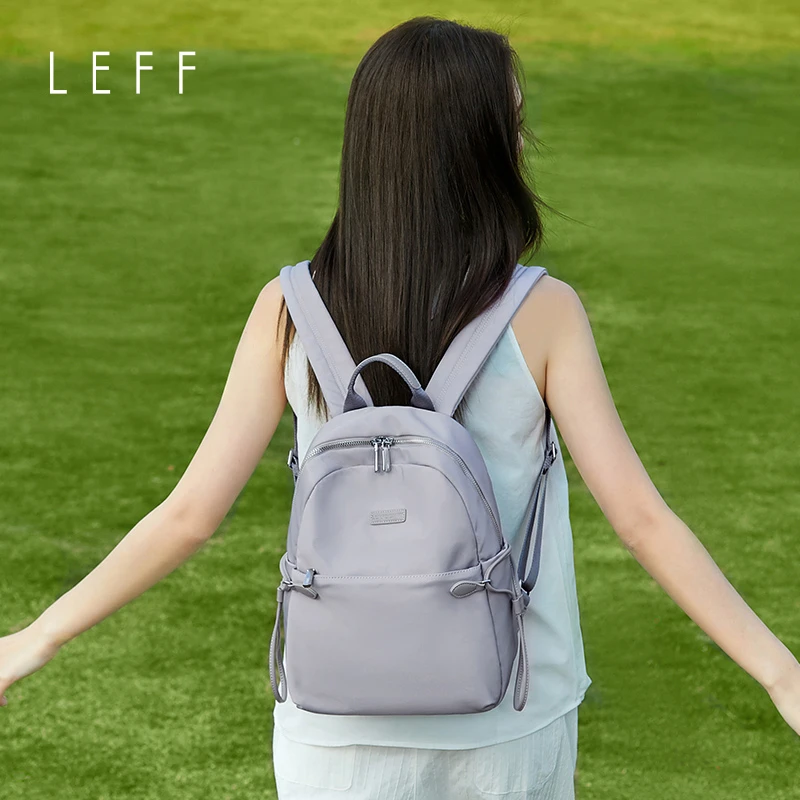 LEFF莱夫牛津帆布双肩包女2024新款书包女大学生时尚通勤旅行背包