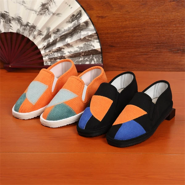 京紫红紫红舒适透气北京布鞋春季爸爸男士开车专用鞋男士鞋子软底