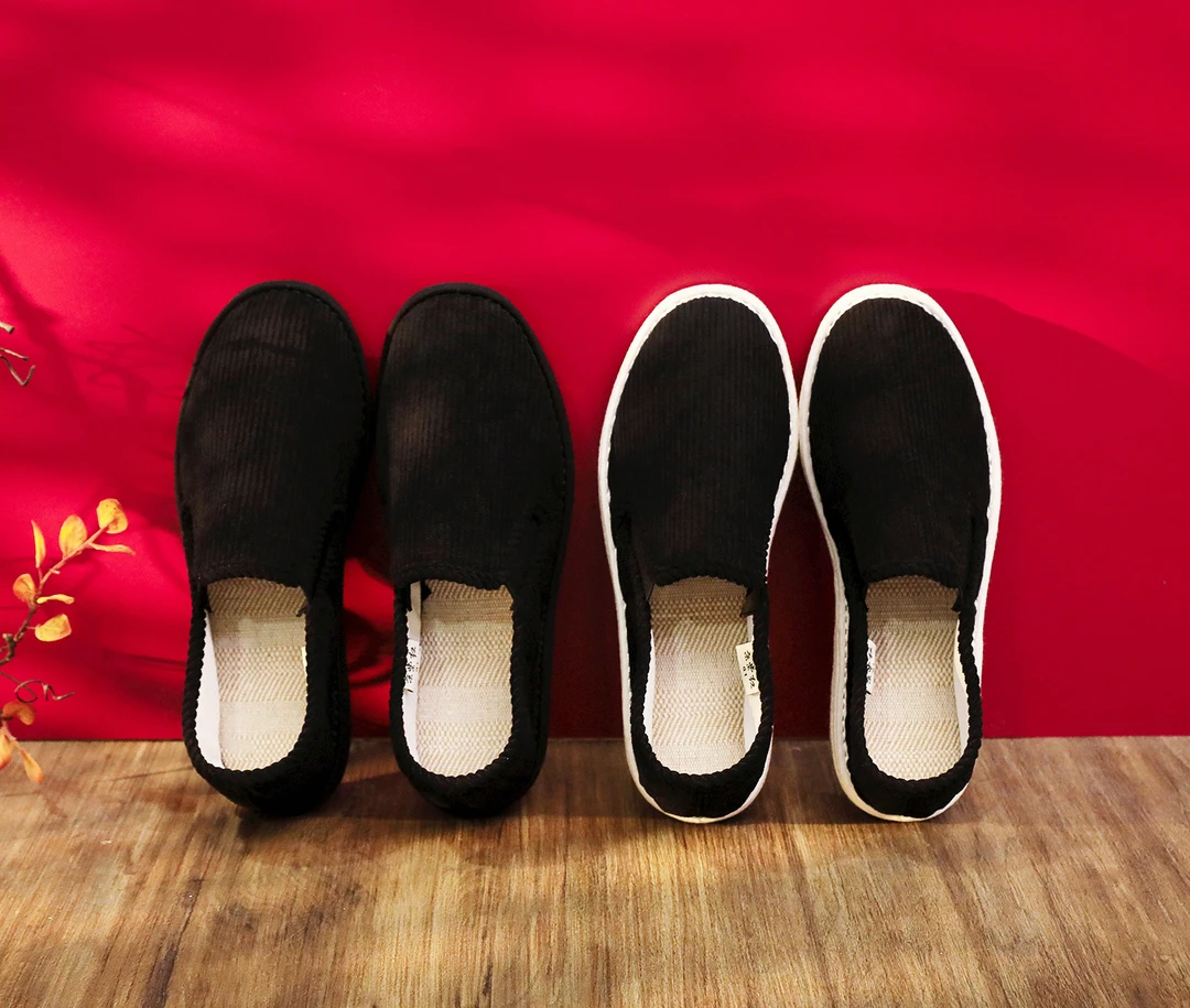 老北京布鞋休闲黑色加厚防滑舒适透气传统千层底软底经典老布鞋