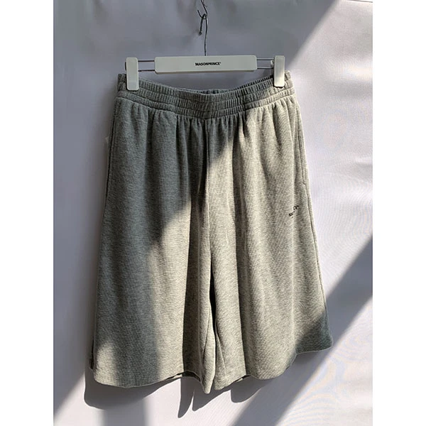 MASONPRINCE 华夫格胶印短卫裤