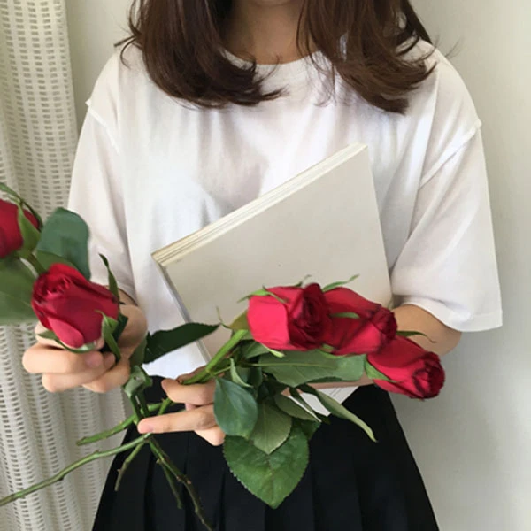 MASONPRINCE 领口破洞短袖T恤(DT0104)