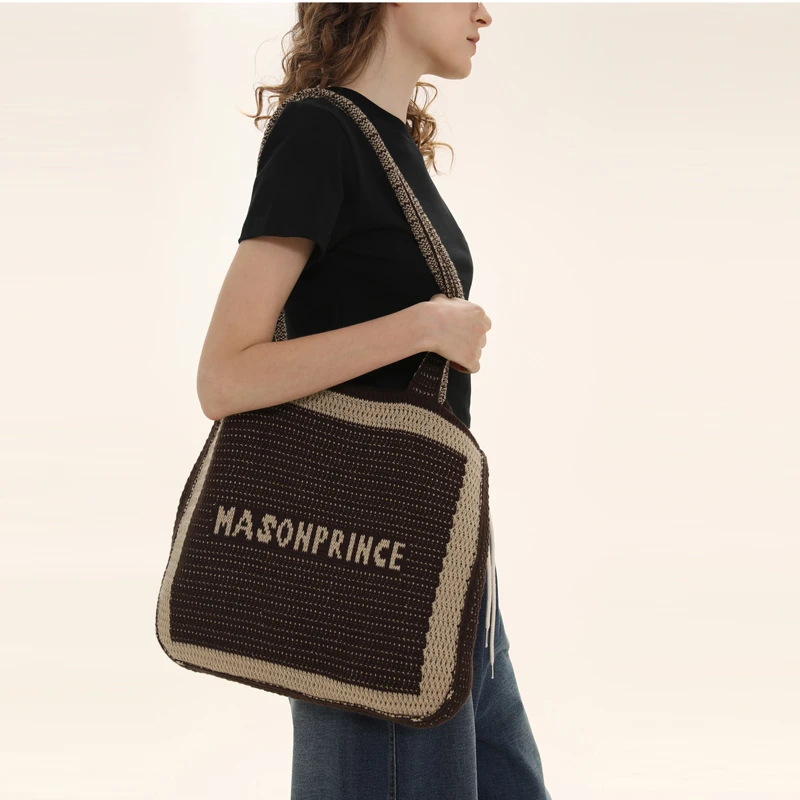 MASONPRINCE 复古手工撞色针织包（BB2016）