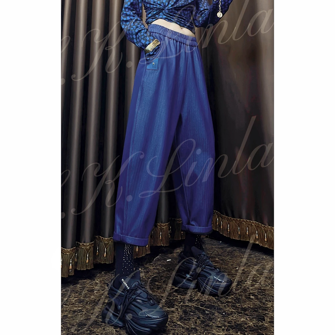 伦哥定制 I 宝藏轻奢百搭早秋款设计师重工设计感休闲裤 0502#