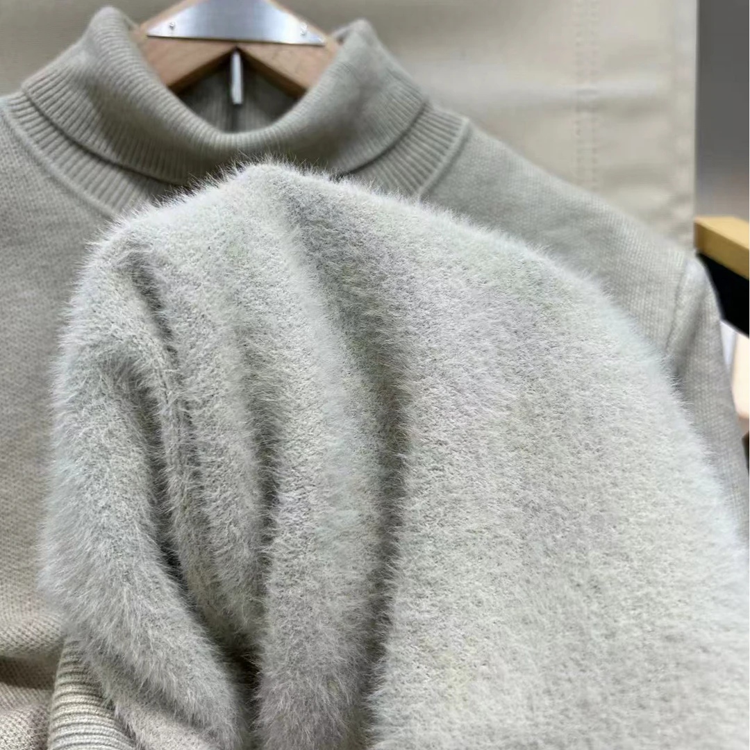 蜗牛家新款尾货气质款加绒加厚设计有型男士高领毛衣260220