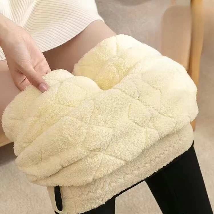 冬季新款护腰护膝棉裤女外穿加绒加厚高腰特厚东北保暖打底裤