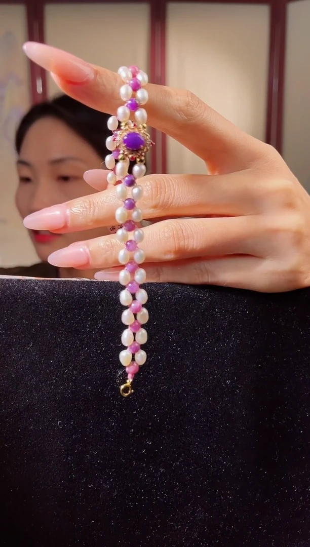 【闪购商品】苏纪石（舒俱来）手链18K金镶嵌