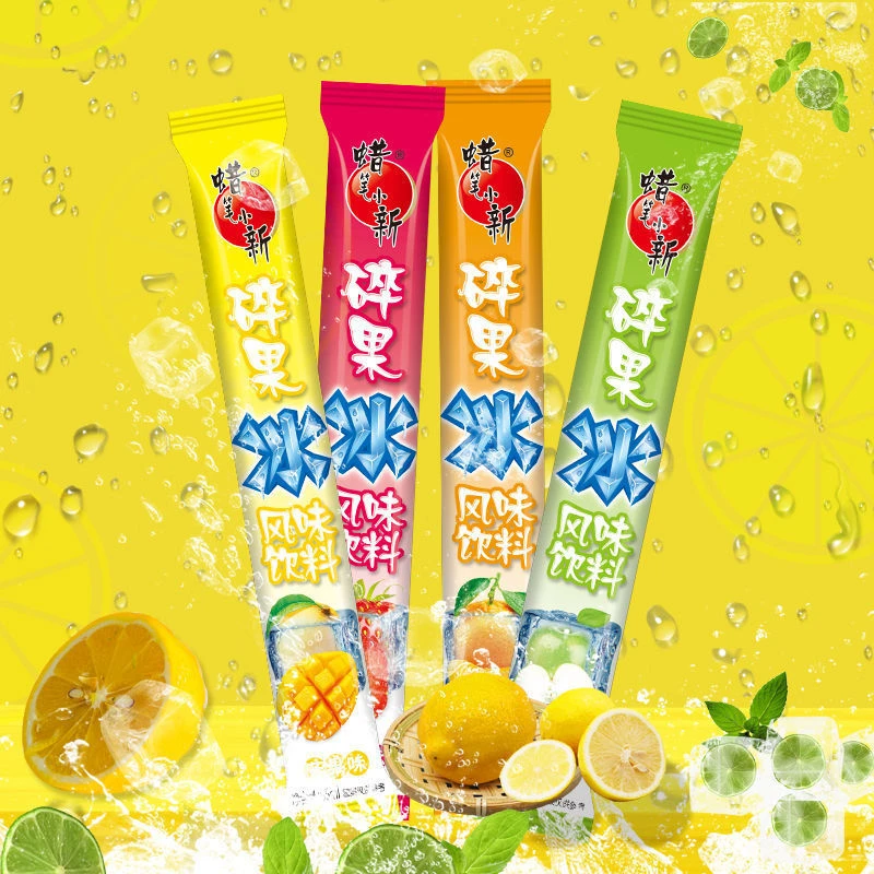 蜡笔小新 45ml碎果冰*30支果味碎碎冰夏日冰爽清凉经典棒冰零食LB