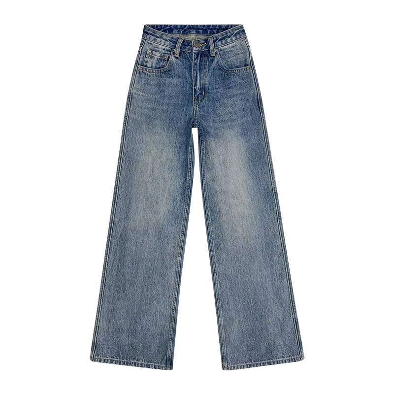 Blue Asteroid【小熊粉丝专属】显瘦女秋季新款设计感垂感拖地长裤