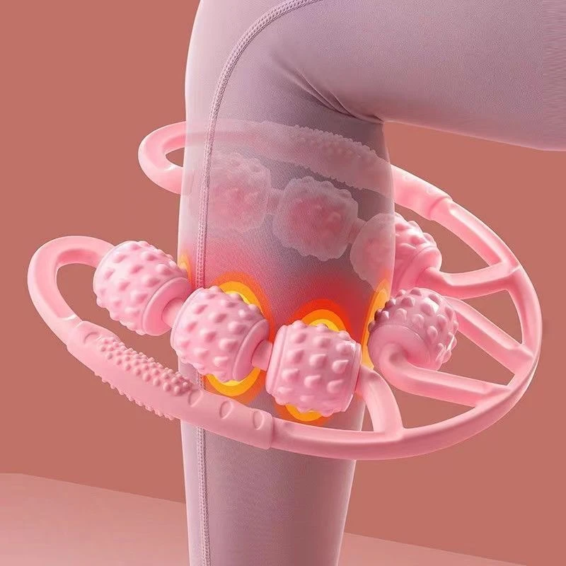 【拿铁少女健身】环形夹按摩夹独立滚轮小腿手臂按摩七轮滚轮