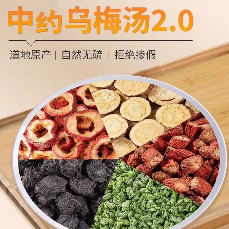 【乌梅汤2.0版同款】三院同款乌梅饮乌梅山楂荷叶丹参甘草