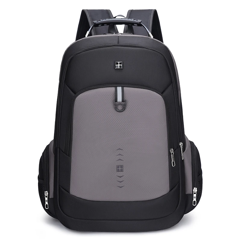新款大容量多功能电脑双肩背包USB防泼水密码锁防盗工厂直销男士