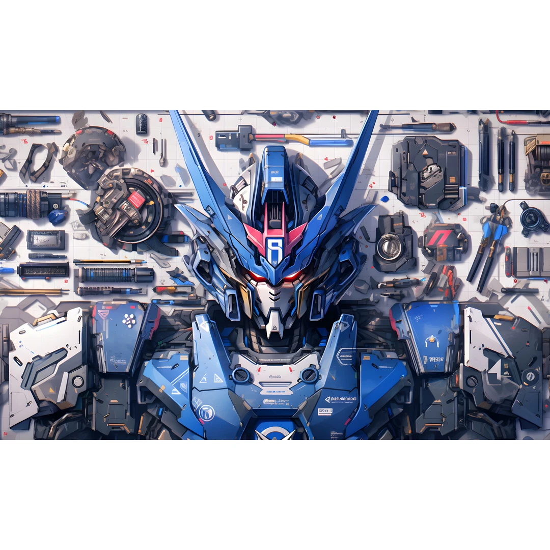 《蓝色高达》高达动漫装饰画儿童房卡通壁画40*80 i29