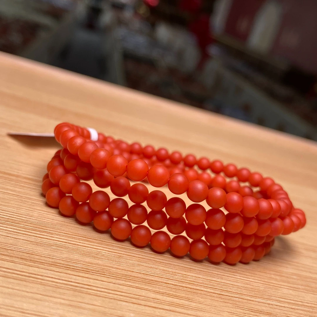 诚信经营支持年退换 保山南红杨家山珠链一级5mm+ 多样性发一