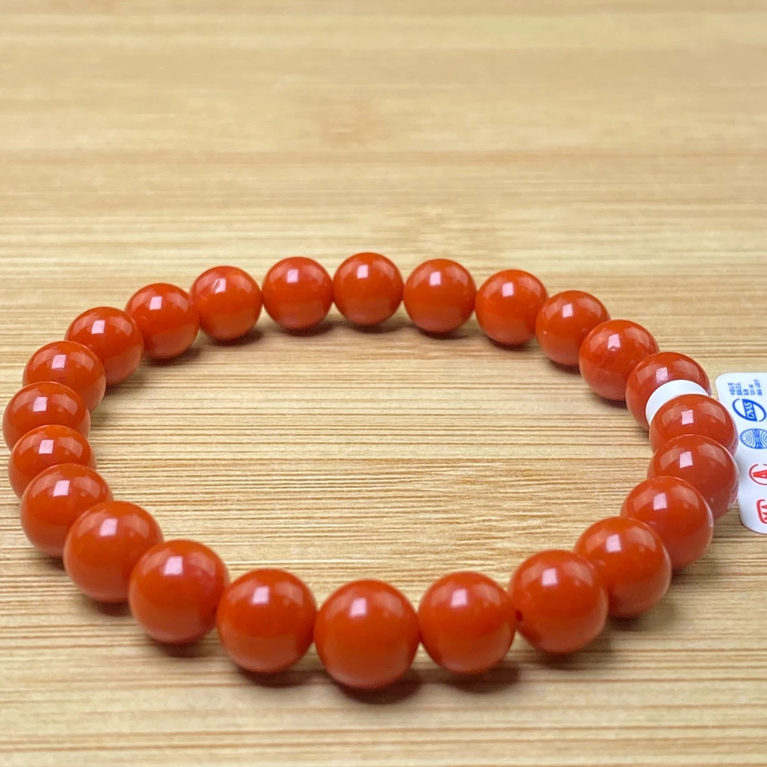 诚信经营支持年退换 蒙古南红高品质一级手串尺寸 7mm 多样性发一