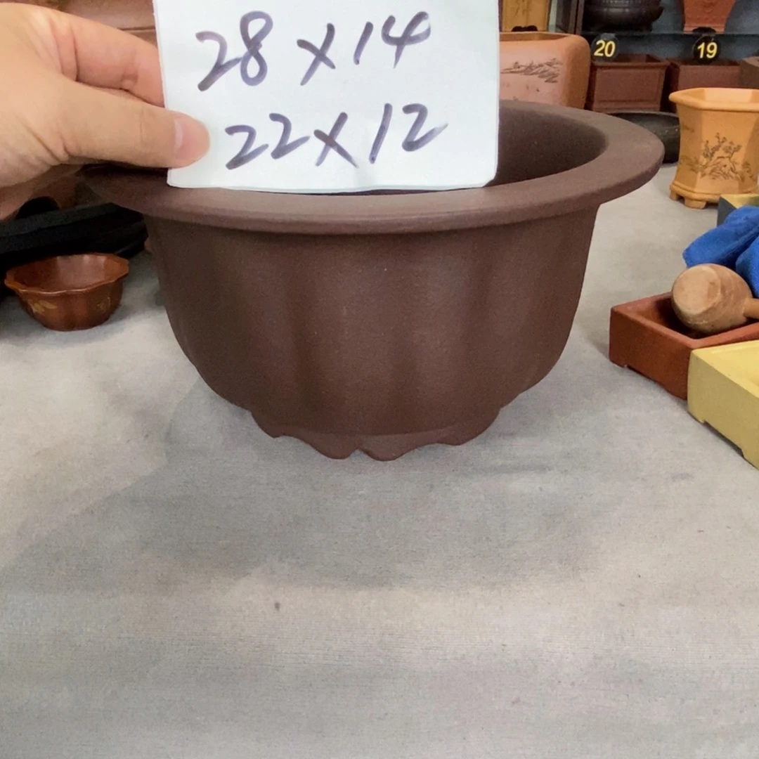 紫砂20CM以下紫砂花盆盆景花盆盆景