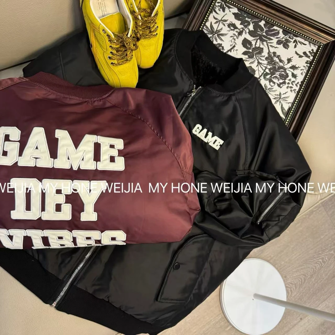 【WJ】秋冬款  玲  27677   反正两穿棒球服 （3-6）