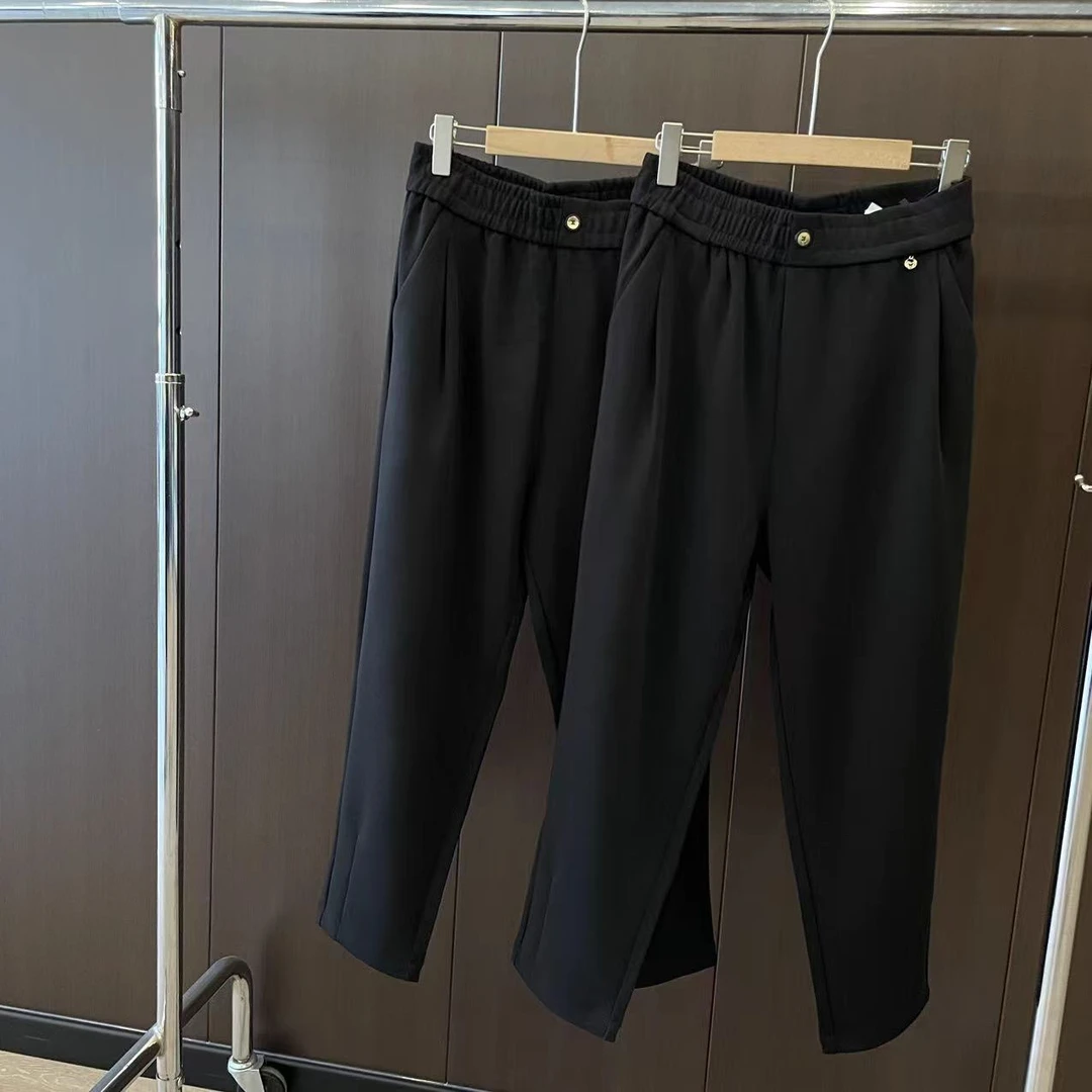 【WJ大码】秋款 玉 605 黑色休闲裤（3-6）