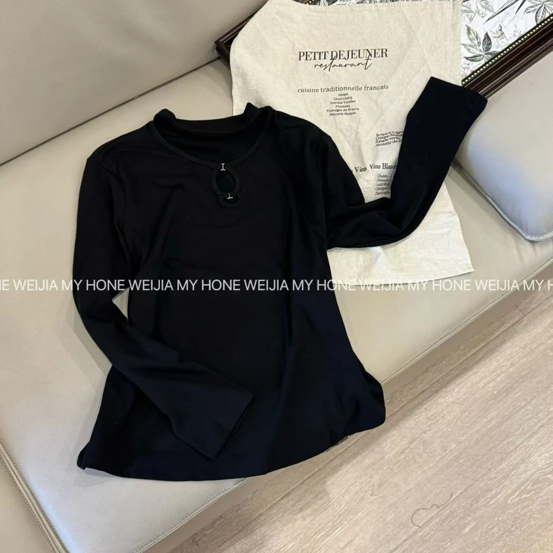 【WJ】秋冬款   玲  24770  黑色上衣（3-6）