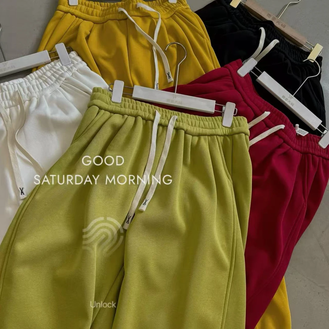 【WJ】玉 1750  五色 加绒裤子（3-6）